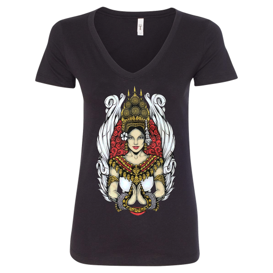Aspara Ladies V-Neck T-Shirt