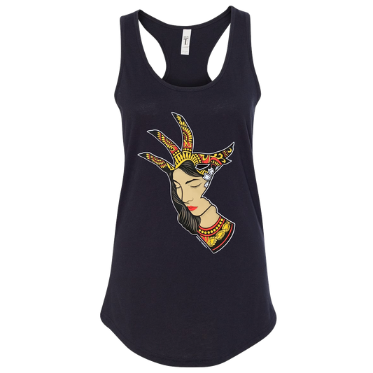 Flower Aspara Ladies Tank